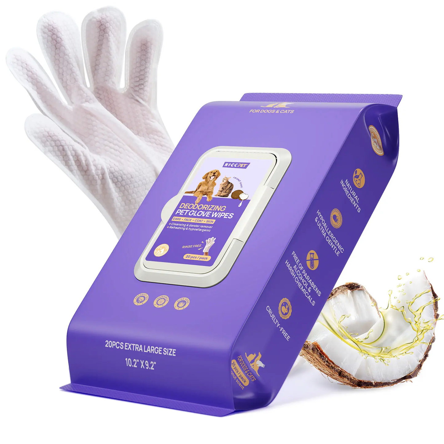 Pet hand gloves